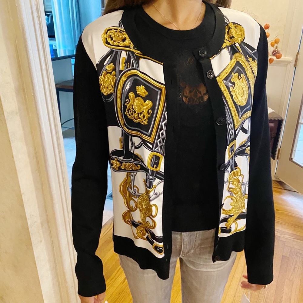 HERMES cardigan ML Twillaine